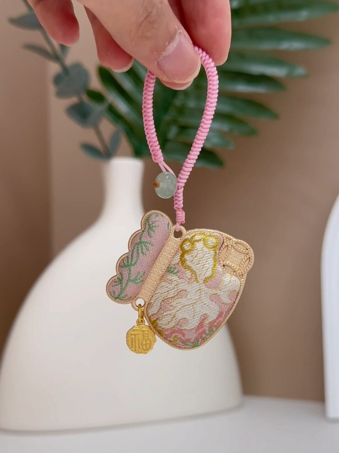 Goldfish and Lotus Charm