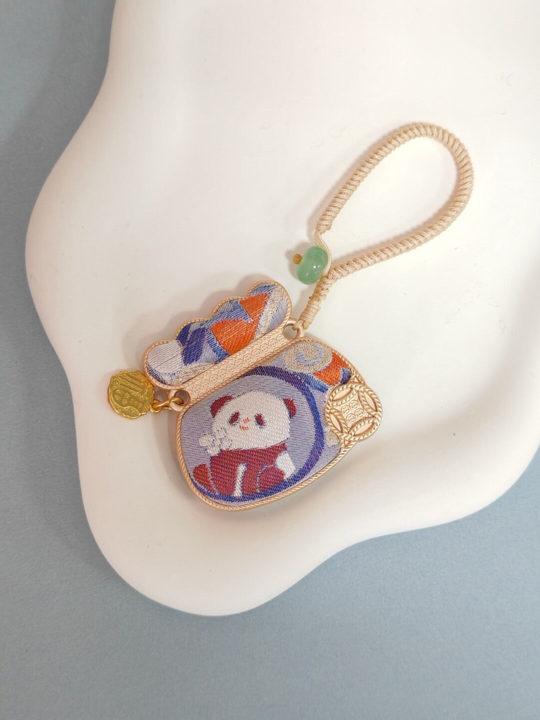 Panda Fortune Pouch Charm