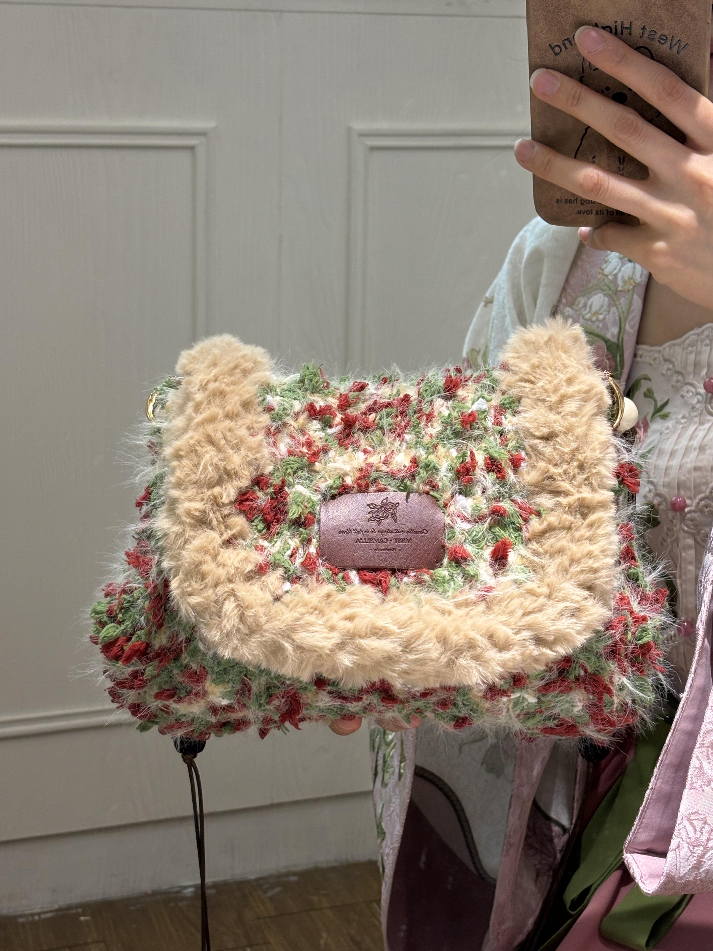 The Fuzzy Rose Garden Clutch