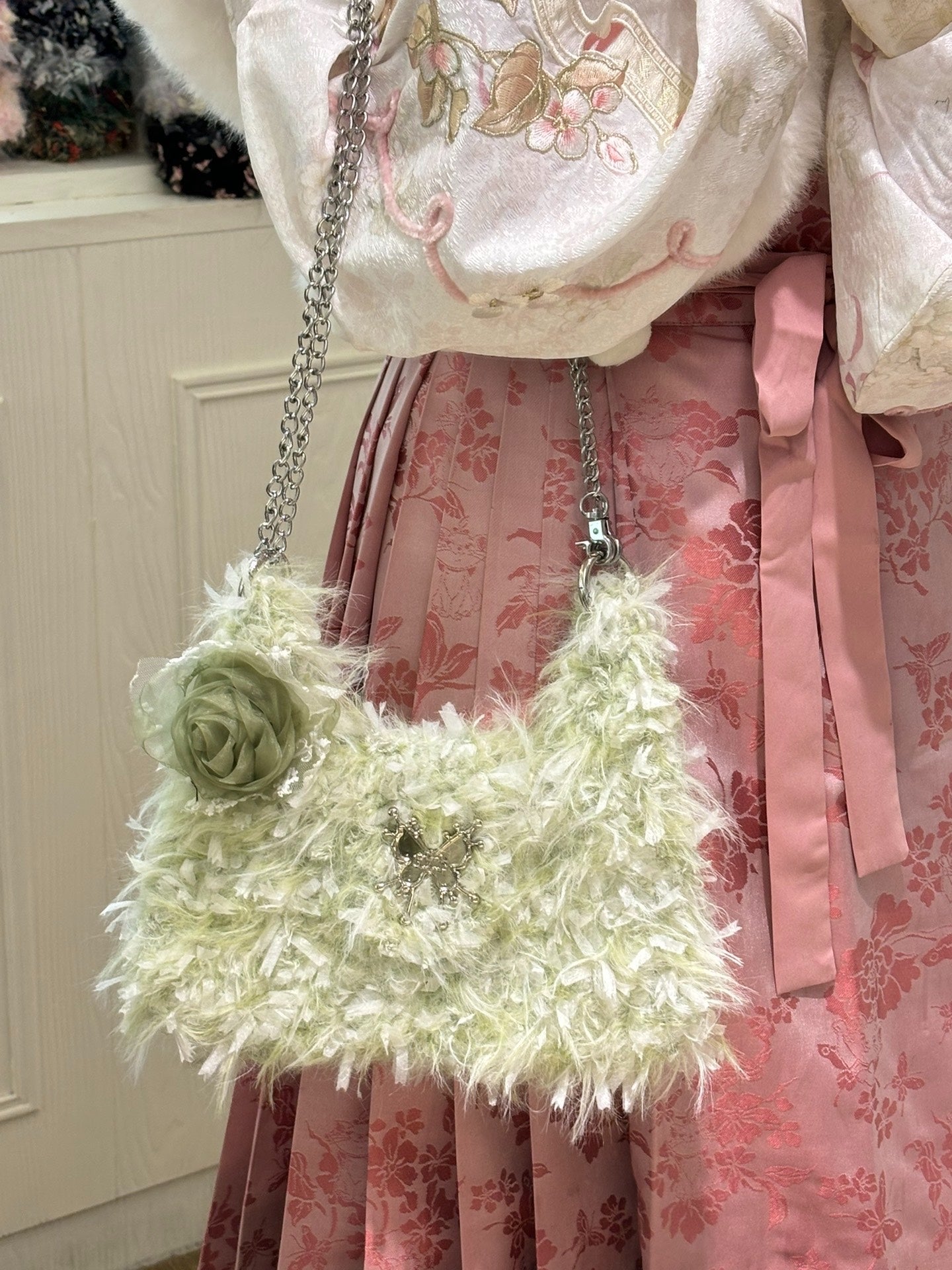 Green Rose Bag