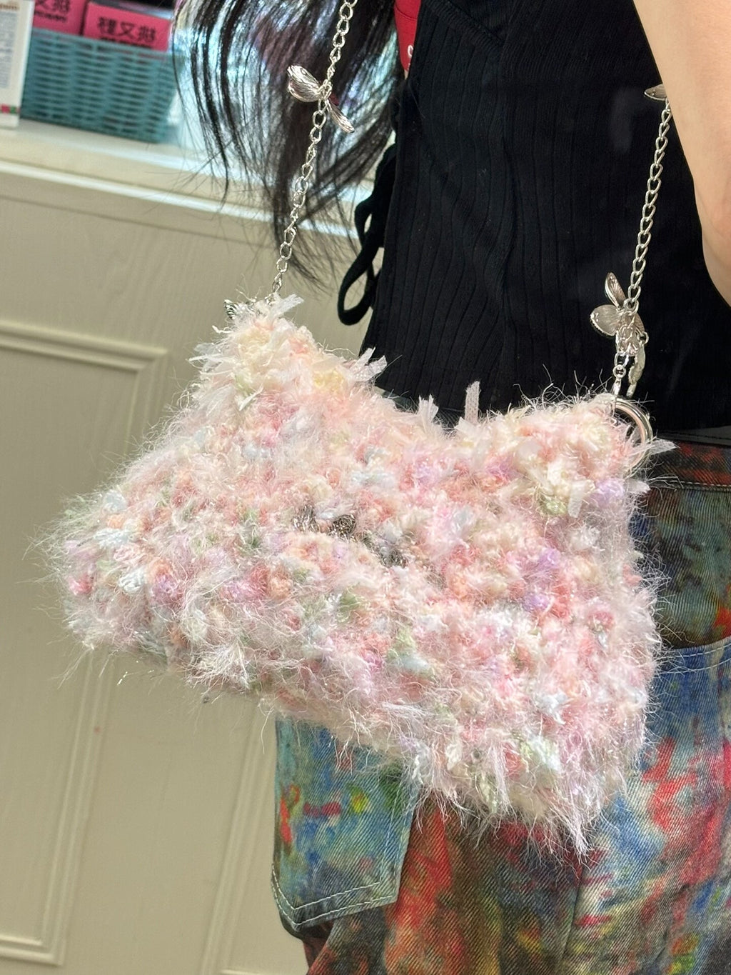 Flora's Tidal Blush Crossbody Bag
