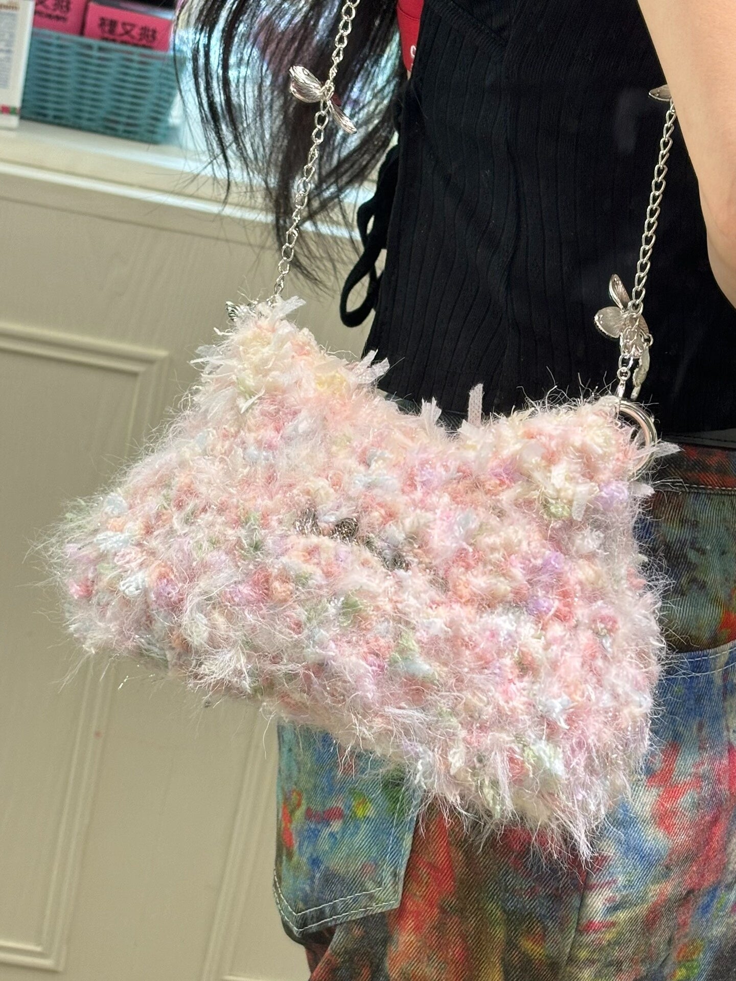 Flora's Tidal Blush Crossbody Bag