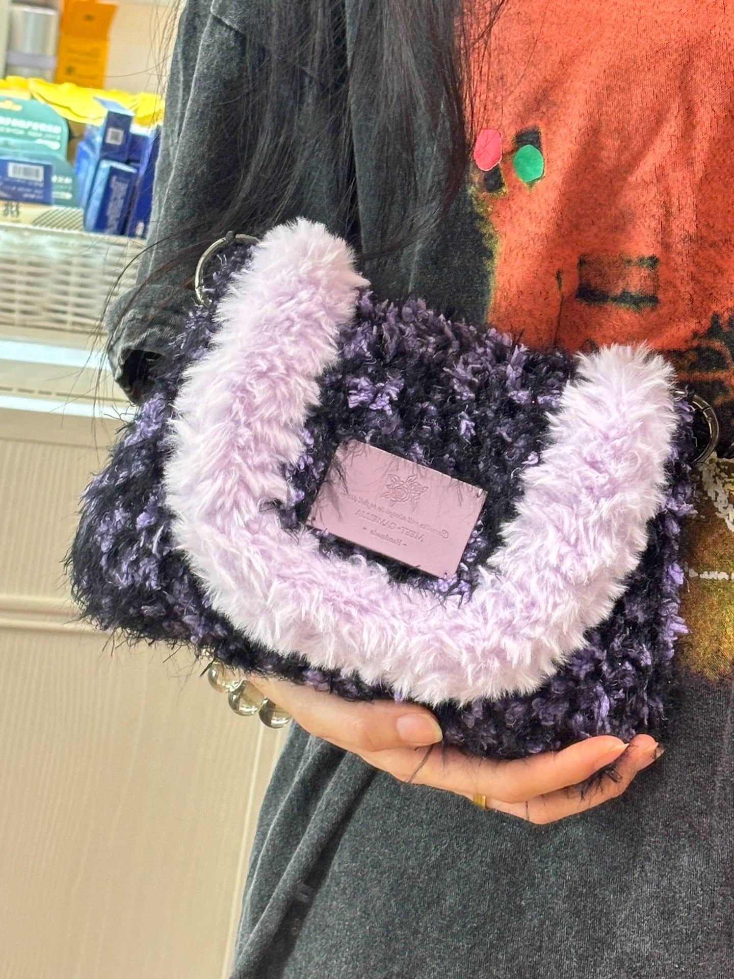 Purple Rosa Crossbody Bag