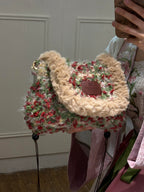 The Fuzzy Rose Garden Clutch