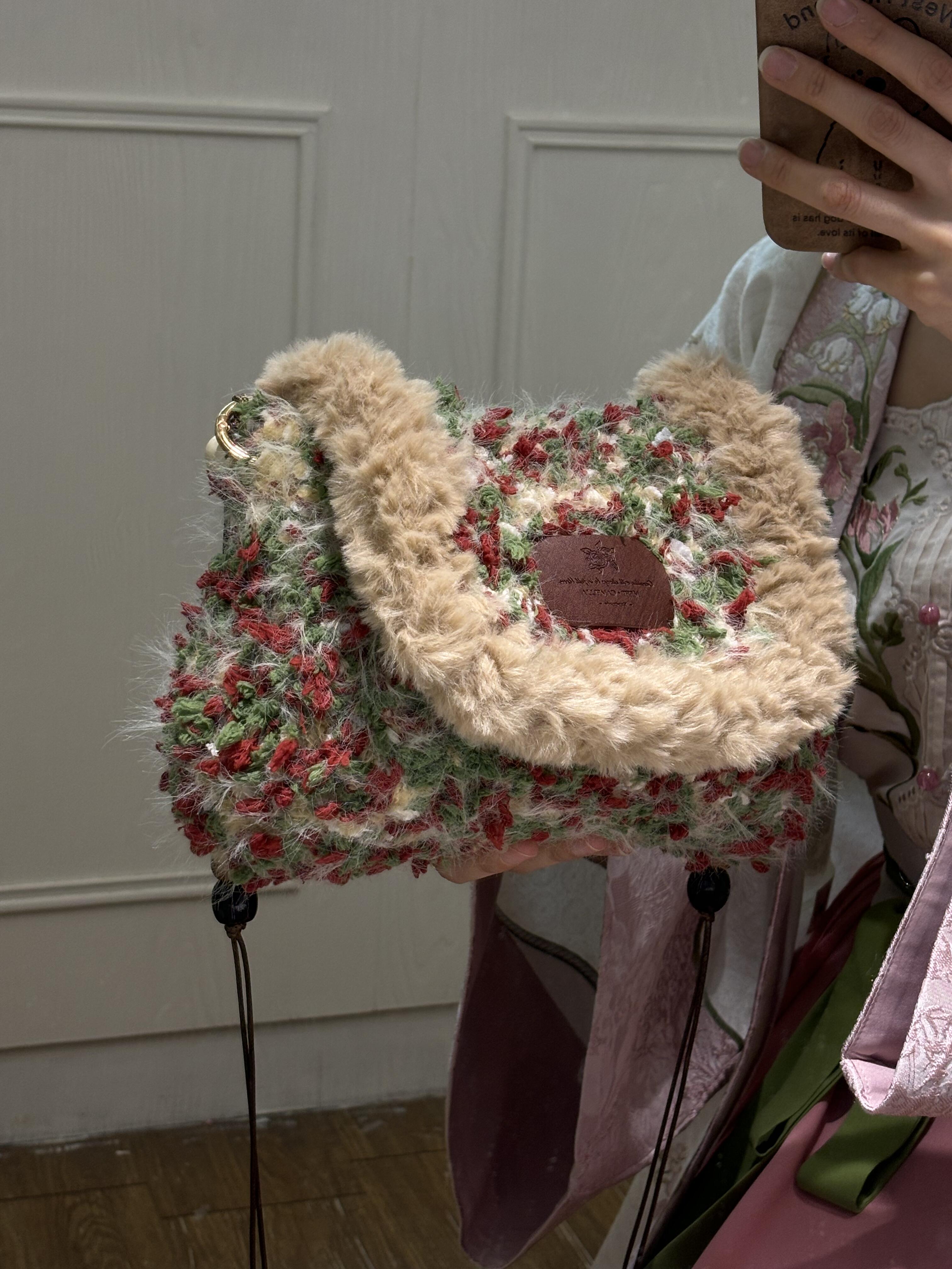 The Fuzzy Rose Garden Clutch