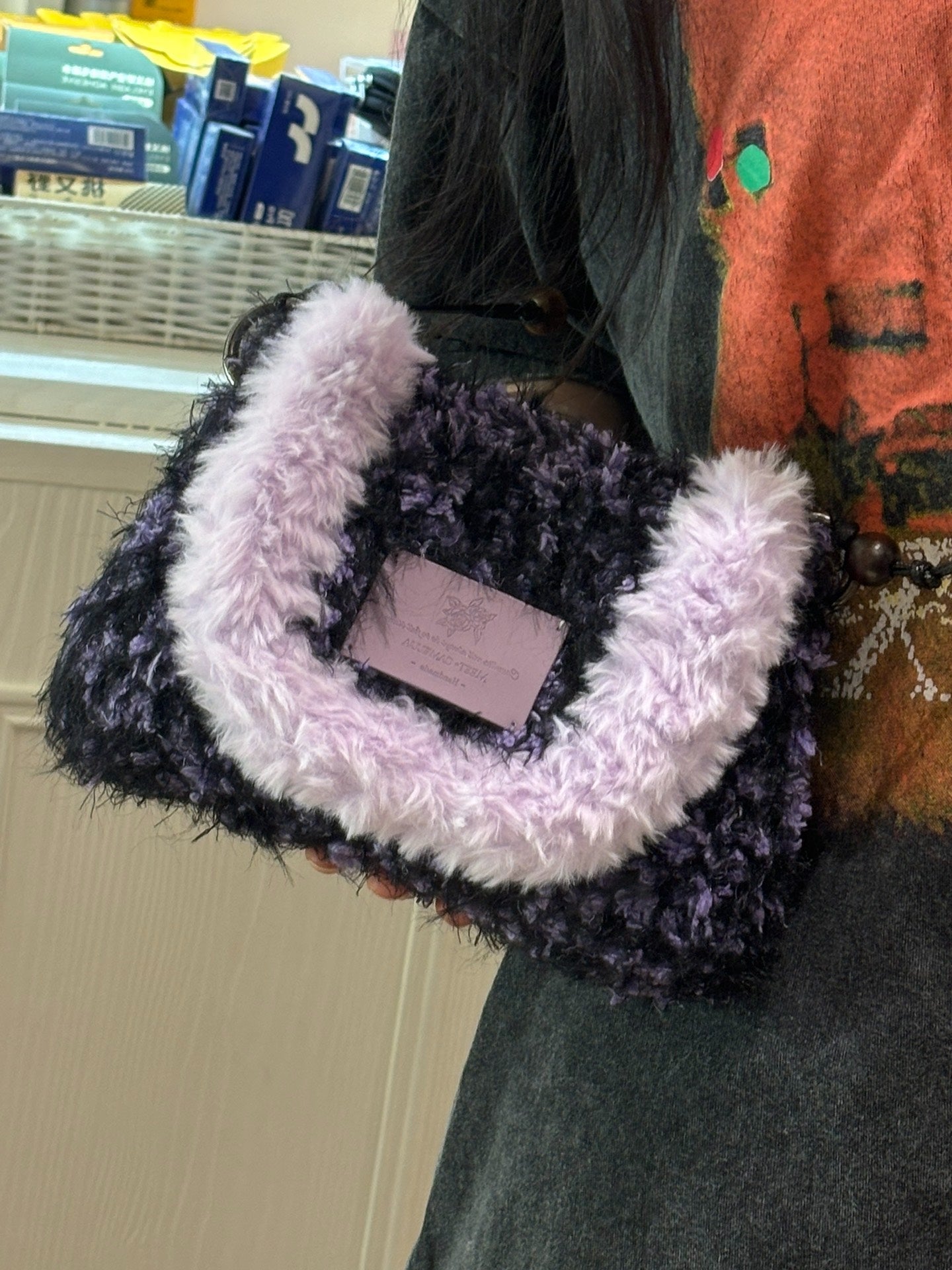 Purple Rosa Crossbody Bag