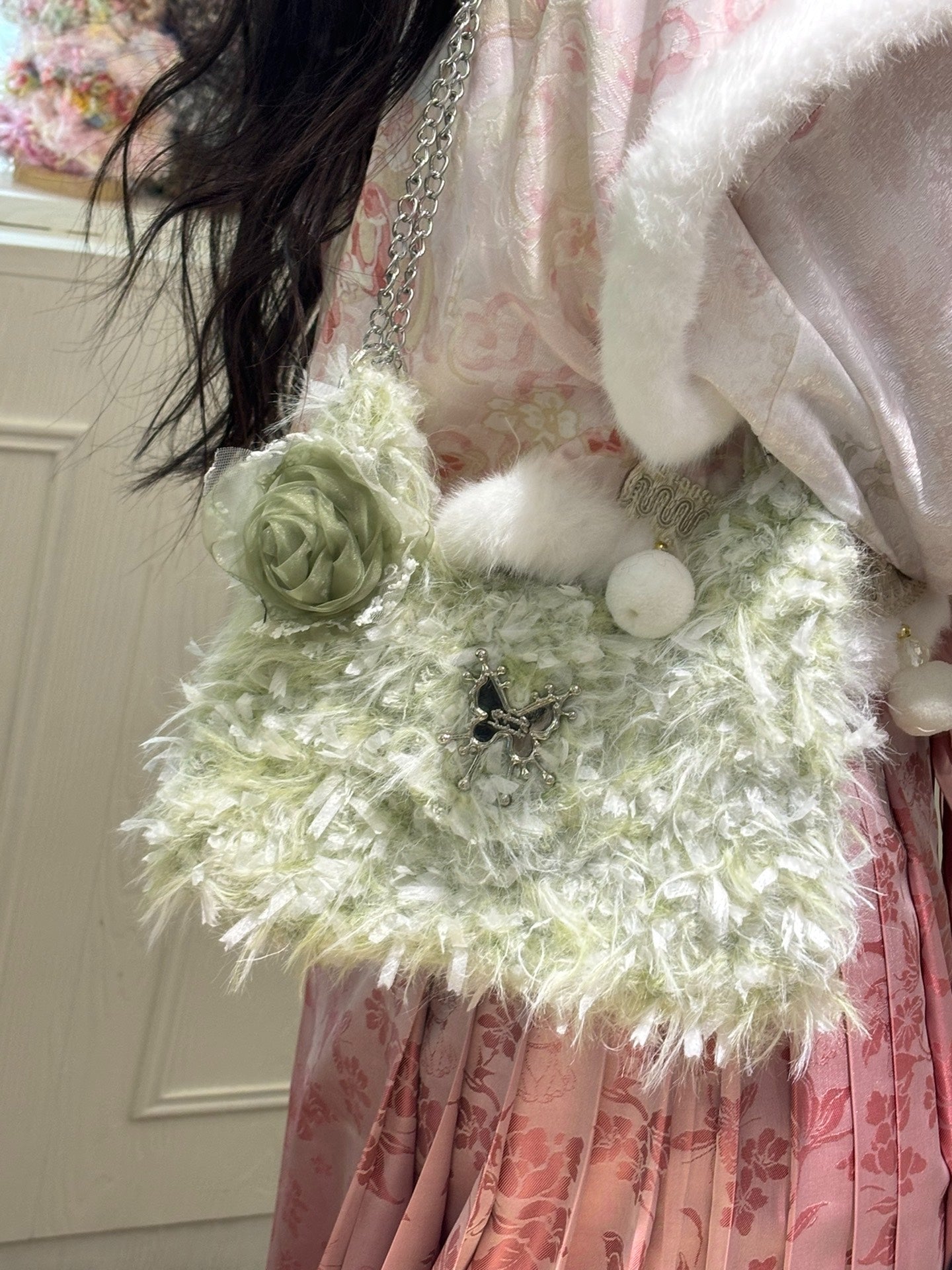 Green Rose Bag