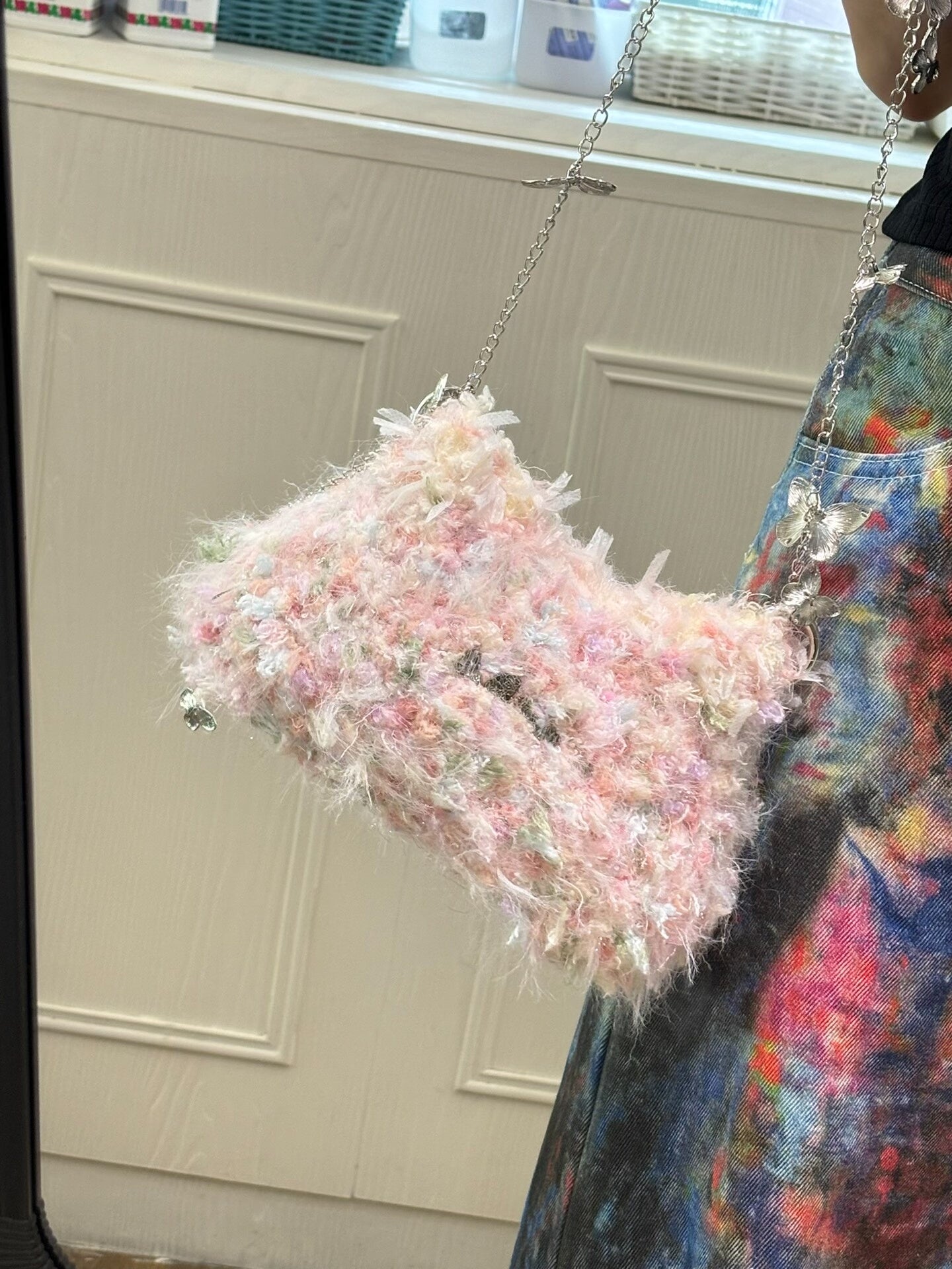Flora's Tidal Blush Crossbody Bag