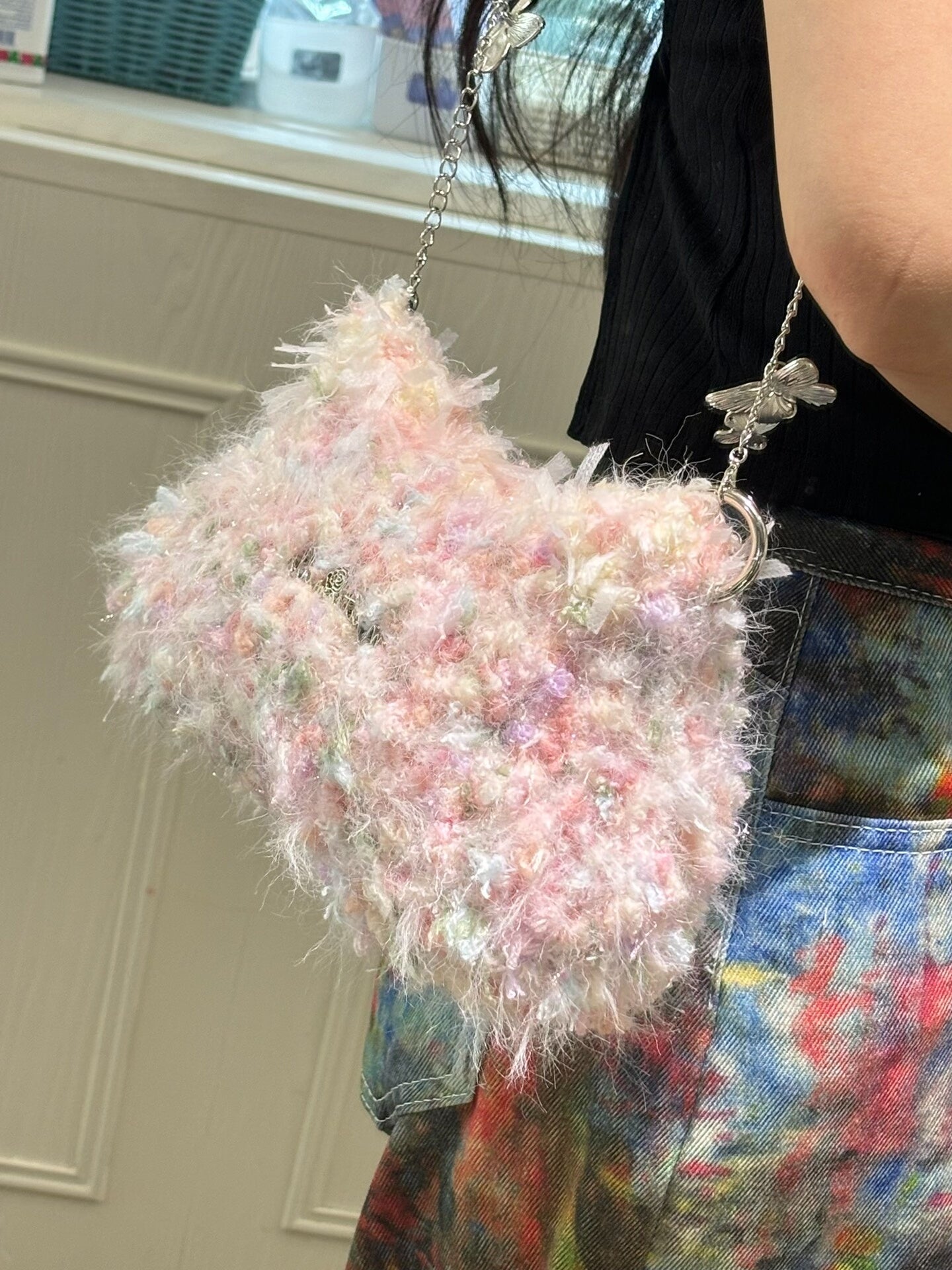 Flora's Tidal Blush Crossbody Bag