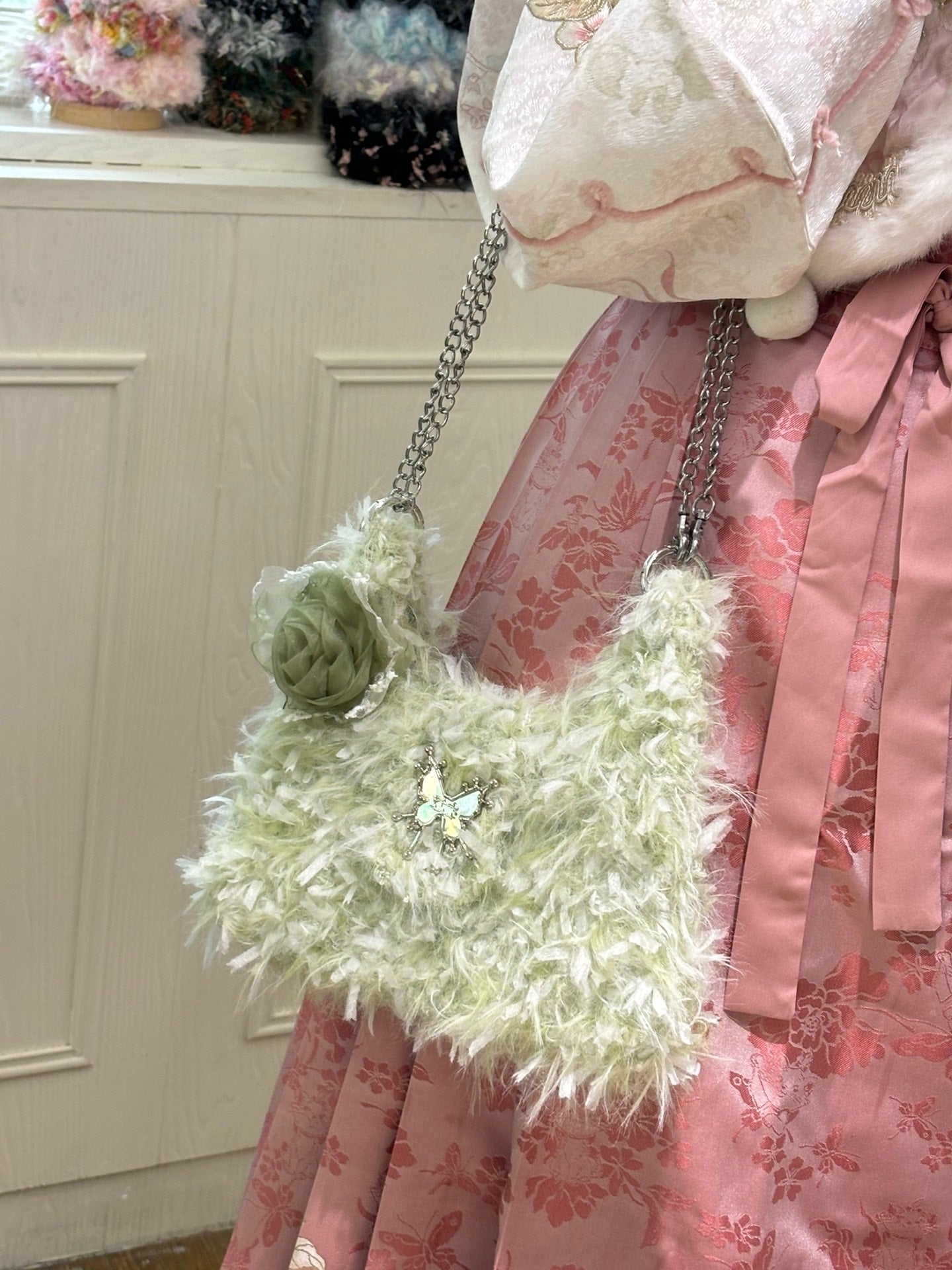Green Rose Bag