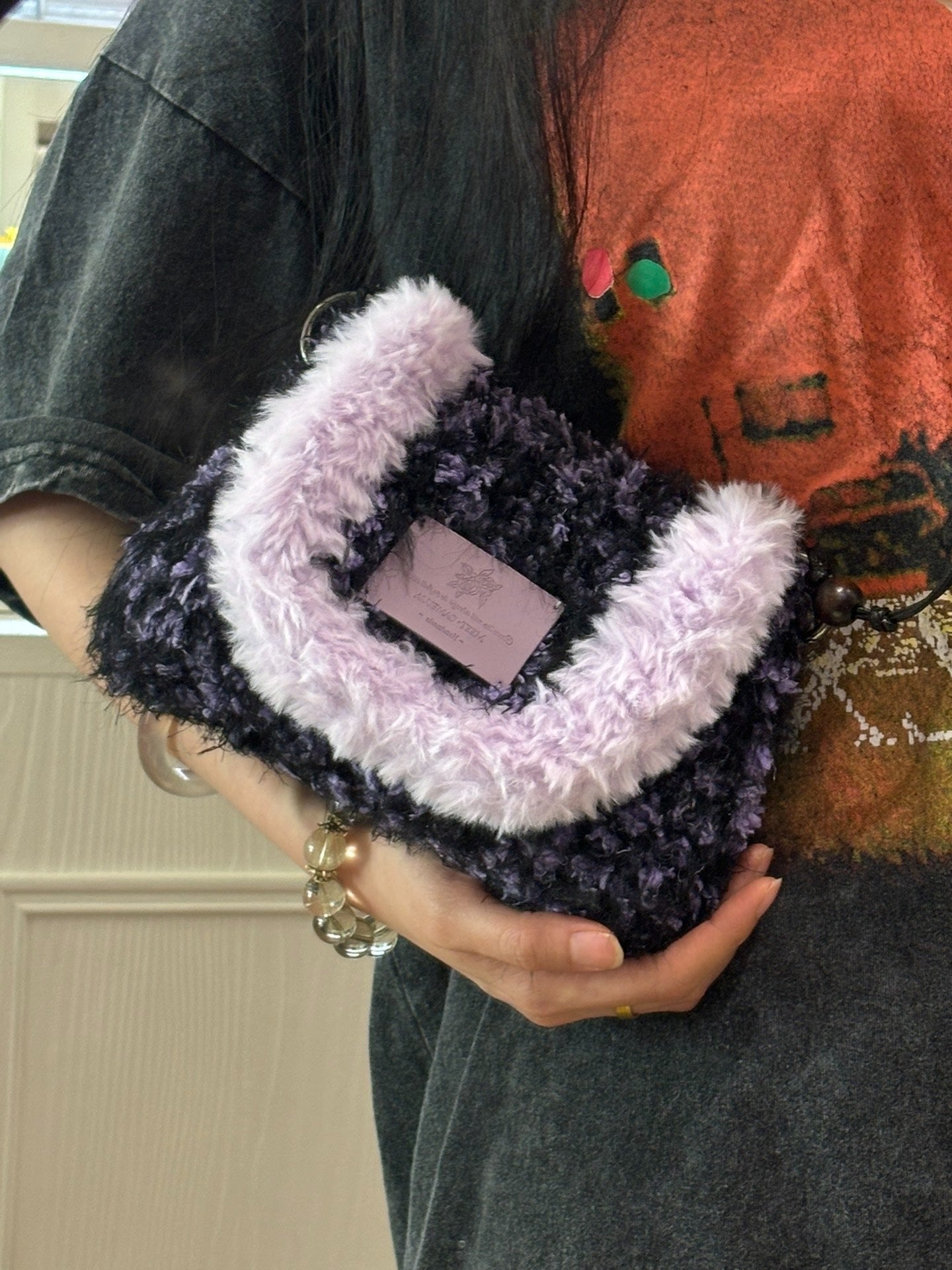 Purple Rosa Crossbody Bag