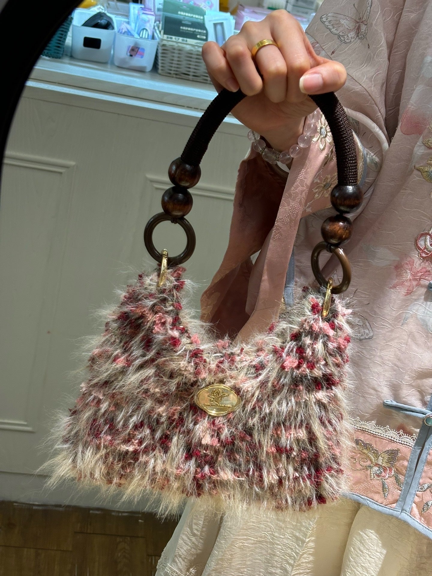 Dried Rose Handbag