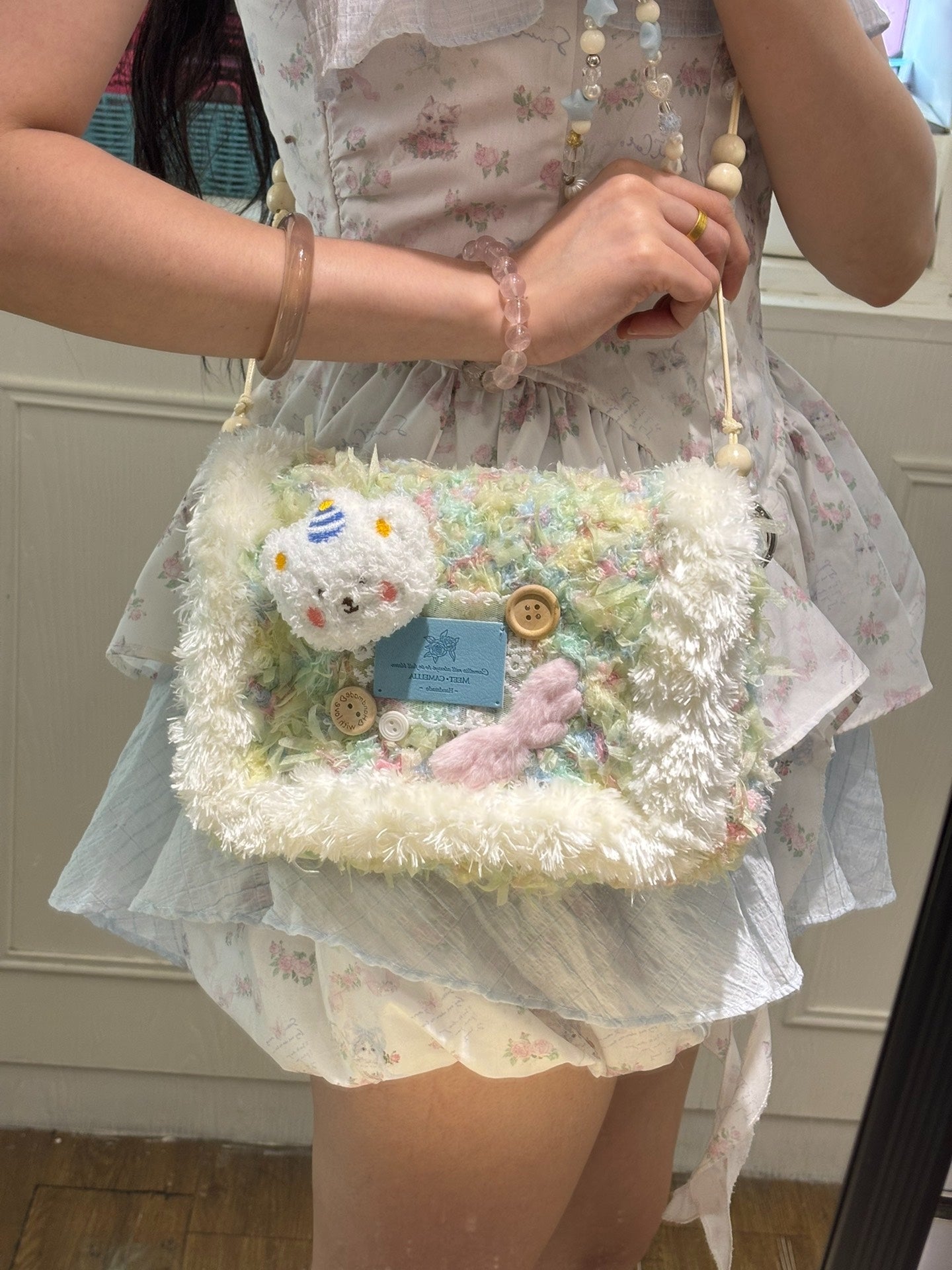 Spring Bear Crossbody Bag