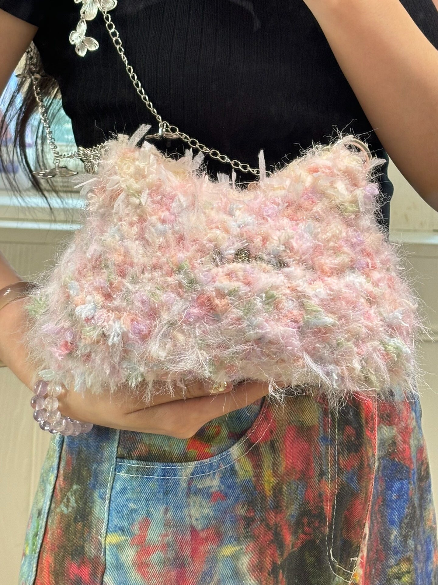 Flora's Tidal Blush Crossbody Bag