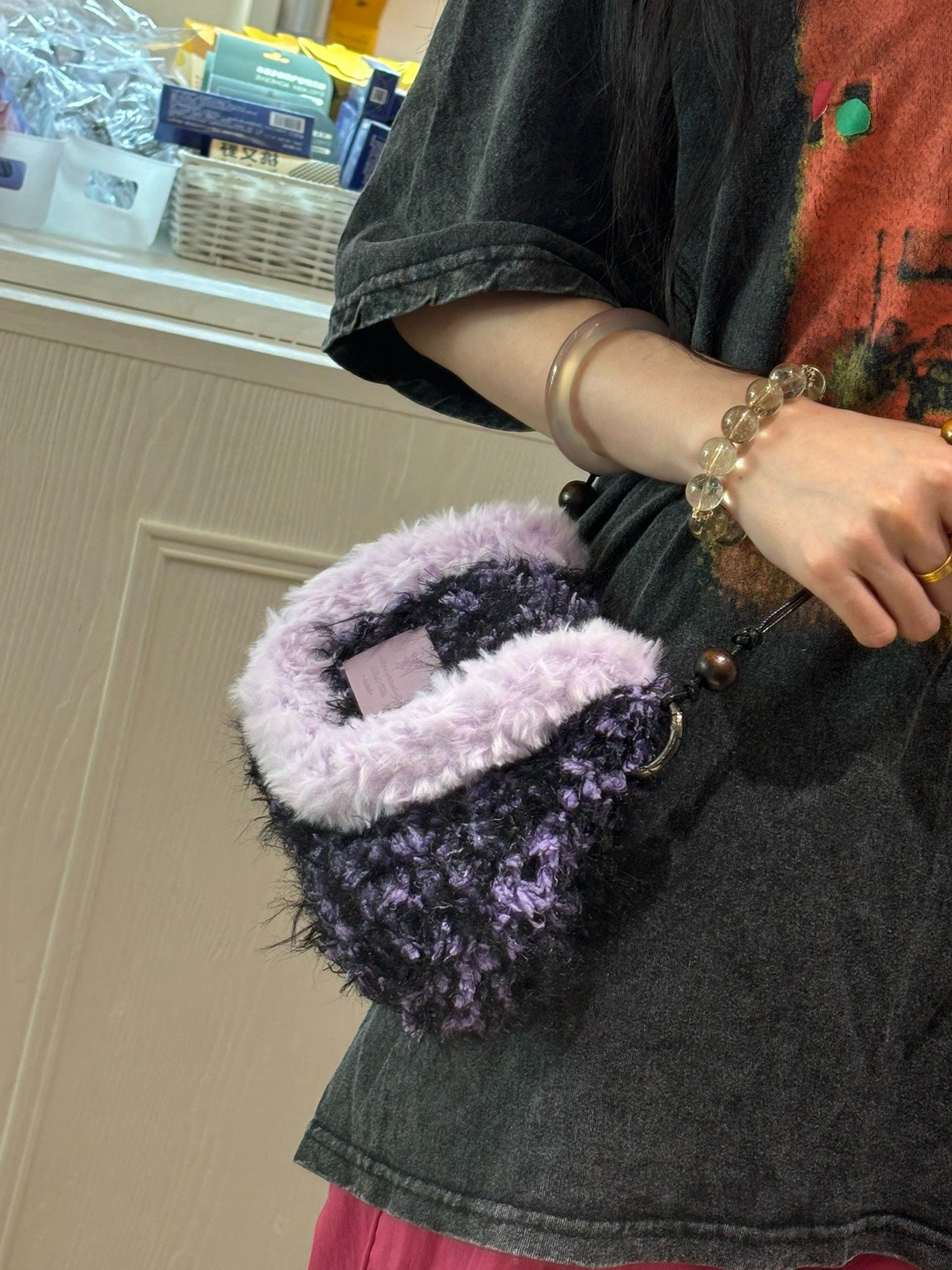 Purple Rosa Crossbody Bag