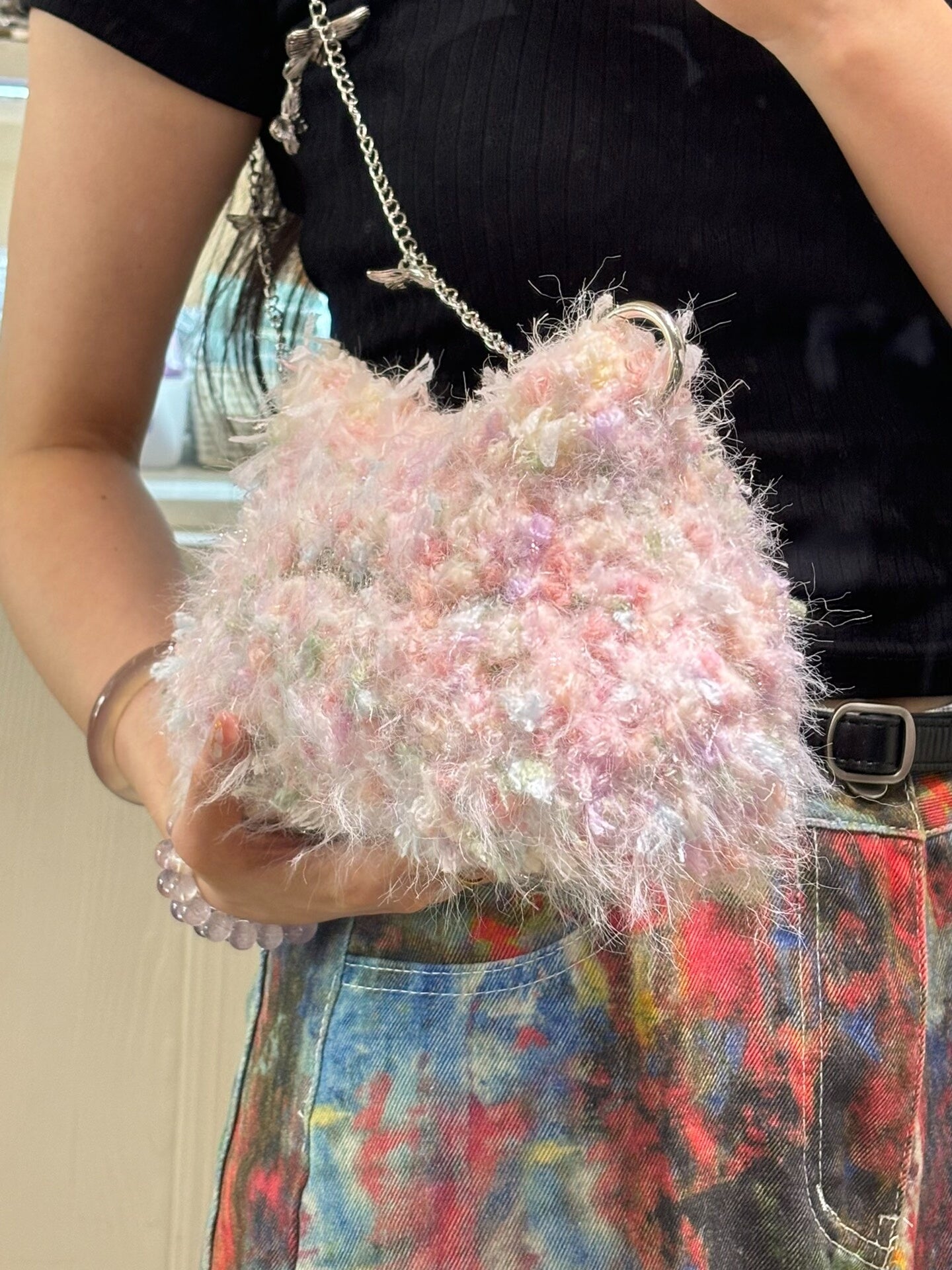 Flora's Tidal Blush Crossbody Bag