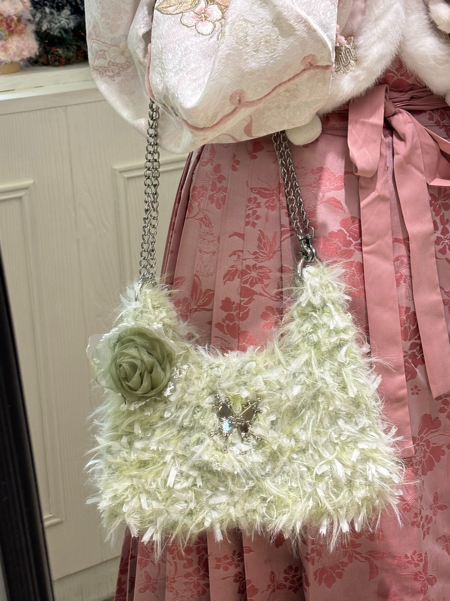 Green Rose Bag