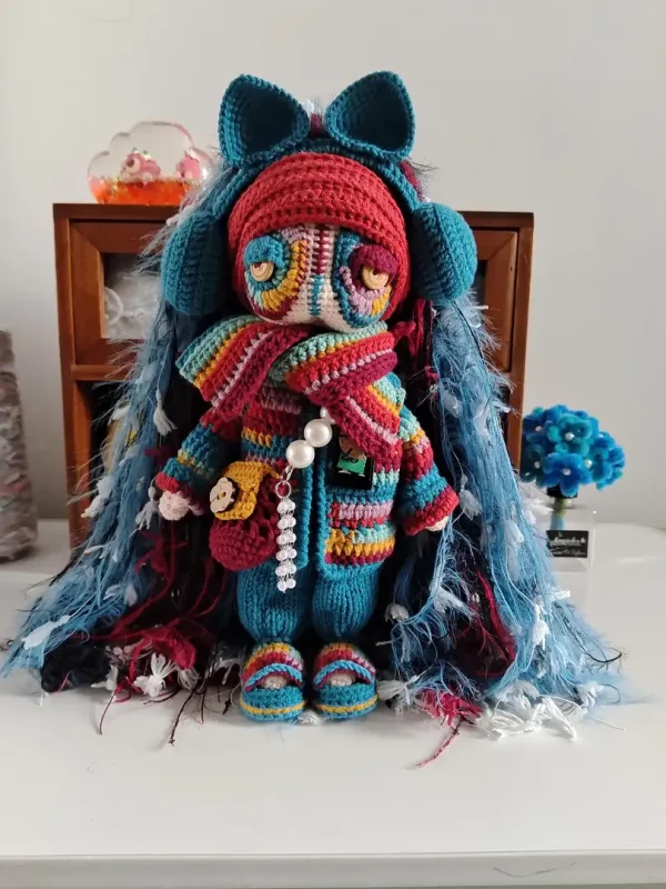 Creepy Cute Crochet Doll, Gothic Amigurumi