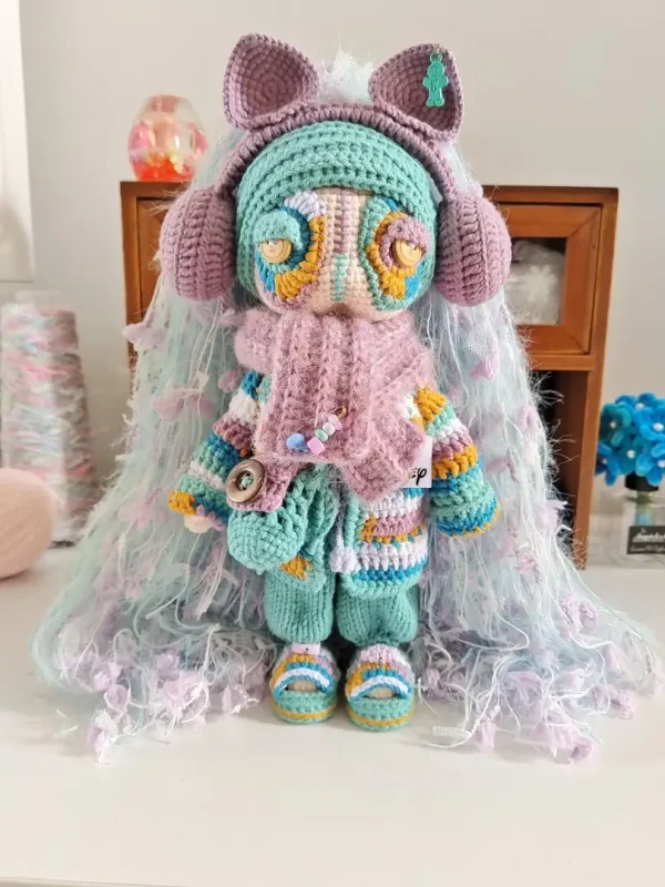 The "Minty Lavender" Dreamer – Soft Art Doll