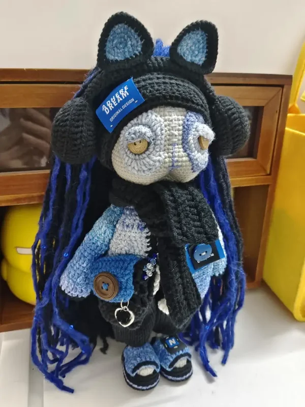 The "Blue Dreamer" - Urban Streetwear Art Doll